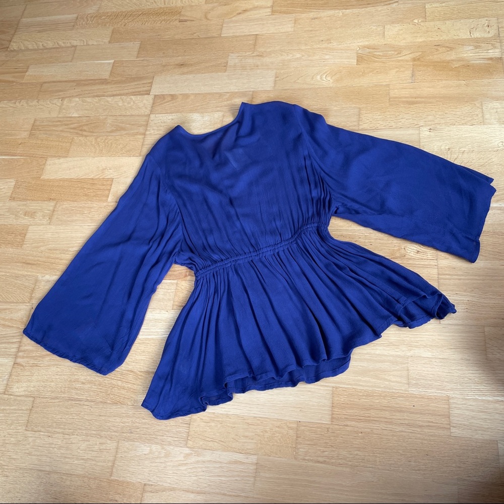 🆕 JACHS Girlfriend Navy Embellished Top - Picture 6 of 8